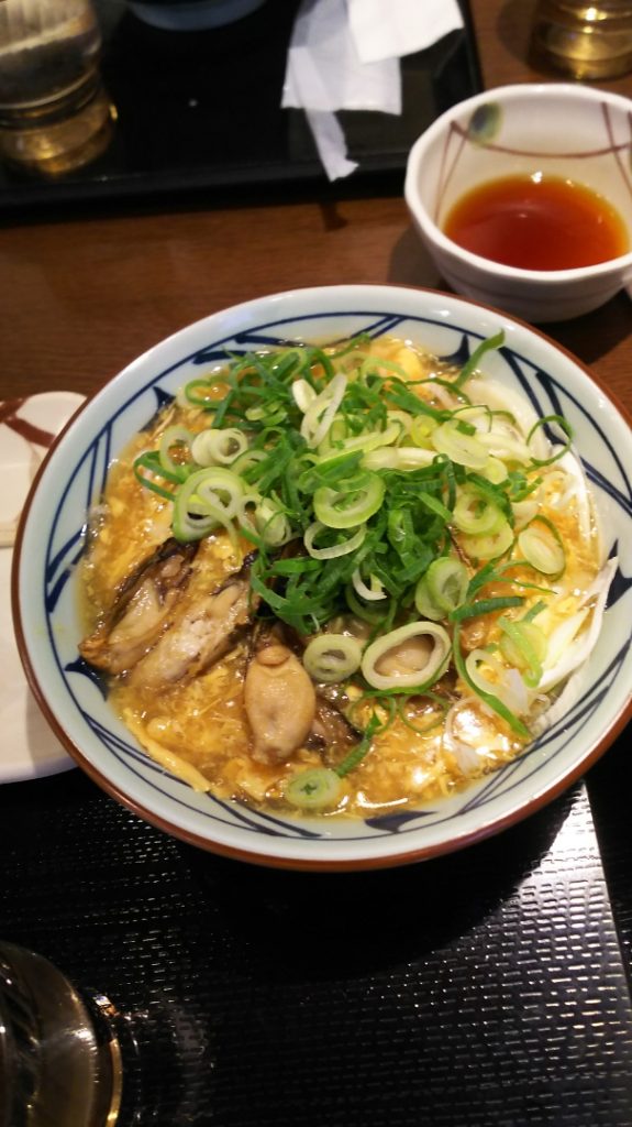 丸亀製麺 卵あんかけ牡蠣うどん